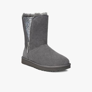 Ugg Classic Zip Women Classic Boots Grey (0427PVIXS)